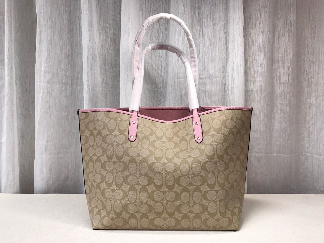 Coach City Tote Signature Canvas Khaki