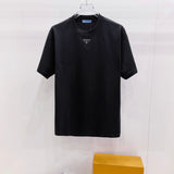 Camiseta Prada de Algodão Interlock com Logo Triangular