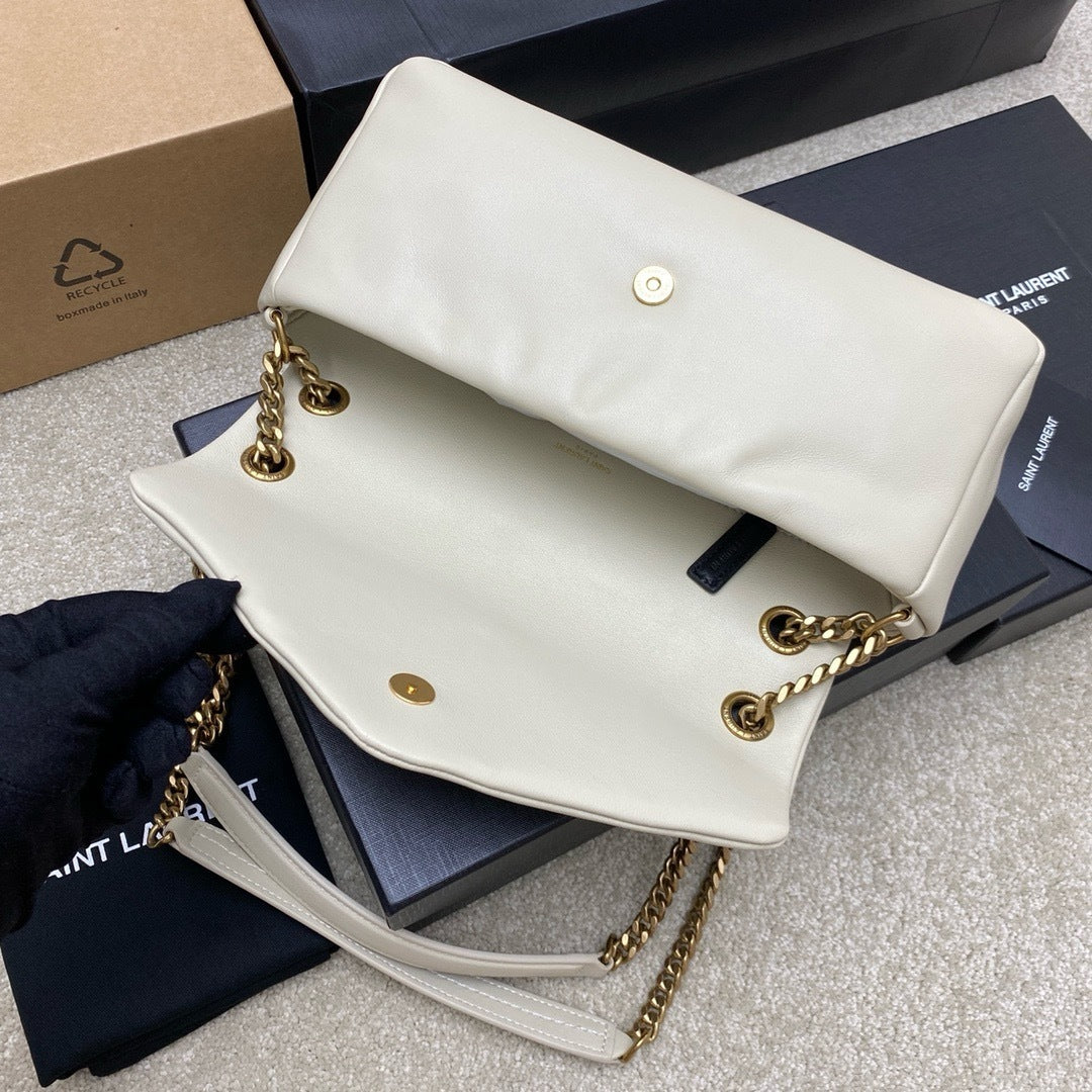 Yves Saint Laurent Calypso Lambskin White