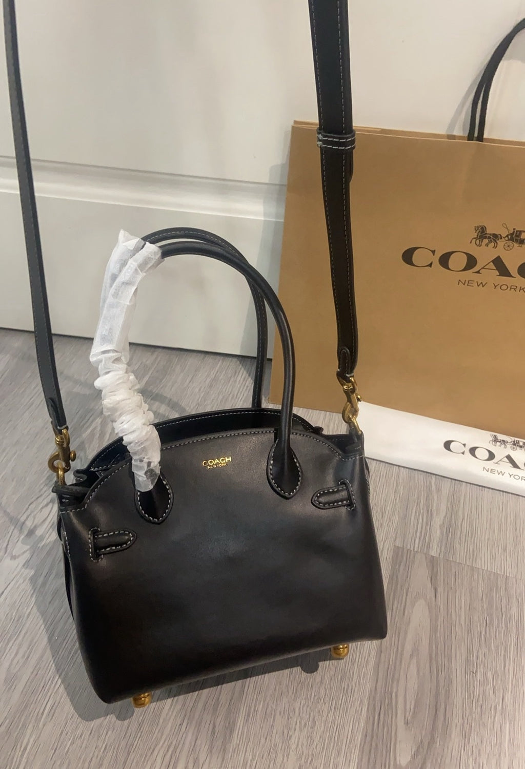 Coach Soft Empire Carryall 21 Black