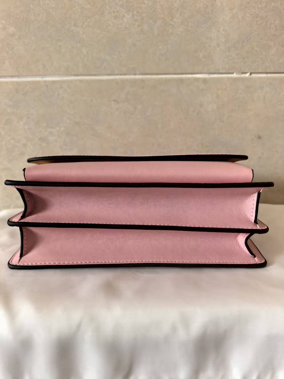 Coach Mini Klare Crossbody Bag Pink Ferragens Douradas