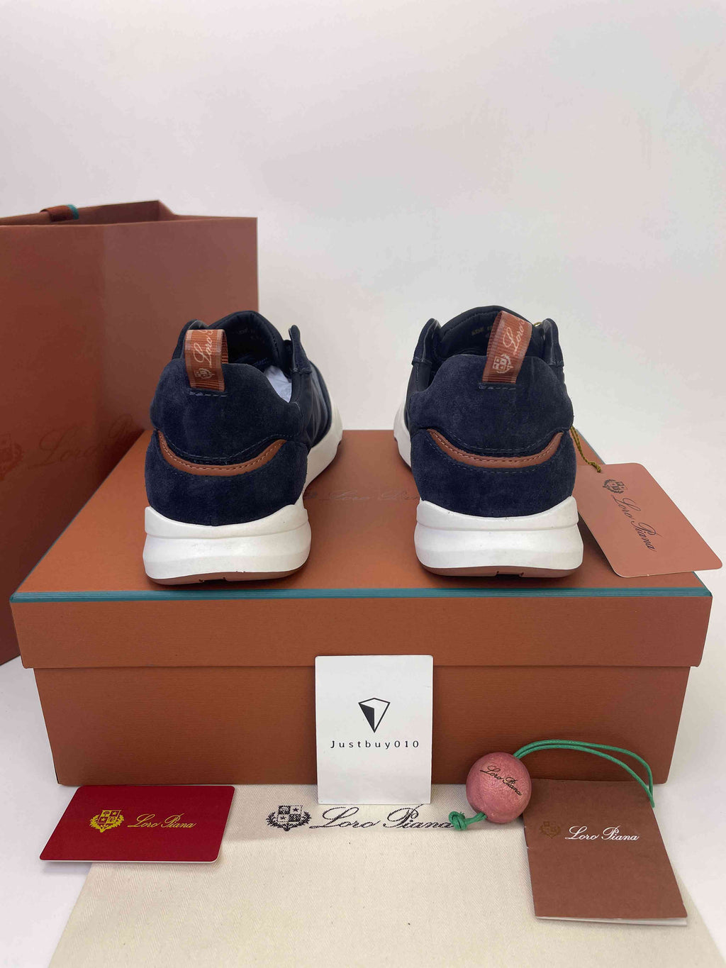 Loro Piana Modular Walk Sneaker Navy Blue .
