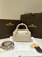 Delvaux Cool Box Mini Bohème Off-White
