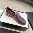 Chanel Timeless Patent Loafer red