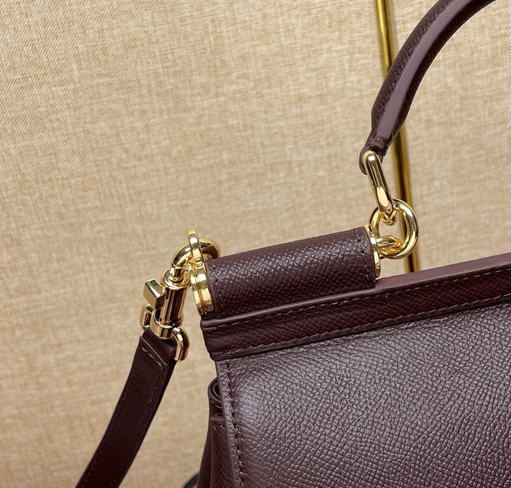 Dolce & Gabbana Sicily Small Handbag Brown