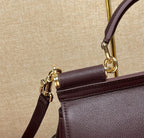 Dolce & Gabbana Sicily Small Handbag Brown