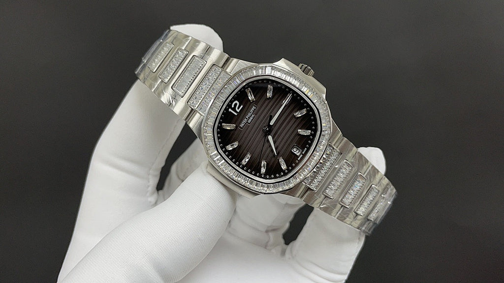 Patek Philippe Nautilus Ladies "Haute Joaillerie" Dark Gray Gradient Dial
