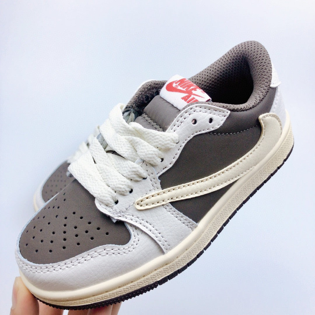 Jordan 1 Retro  x Travis Scott Beige Infantil