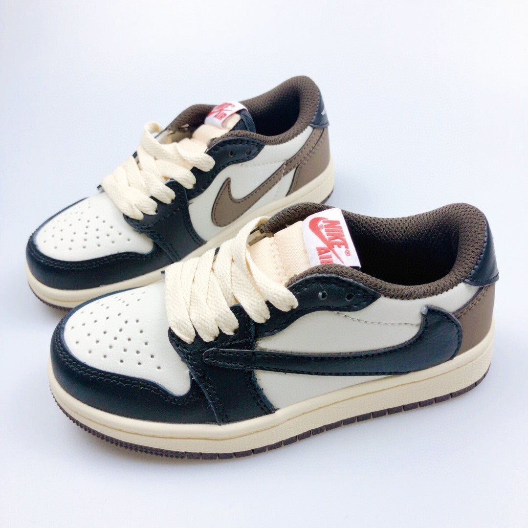 Jordan 1 Retro  x Travis Scott Brown and Black Infantil