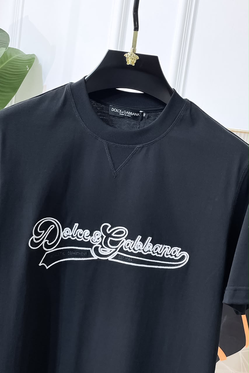 Dolce & Gabbana Embroidered Cotton T-Shirt Athletic Department Collection)