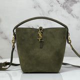 Bolsa Saint Laurent Le 37 Suede Green