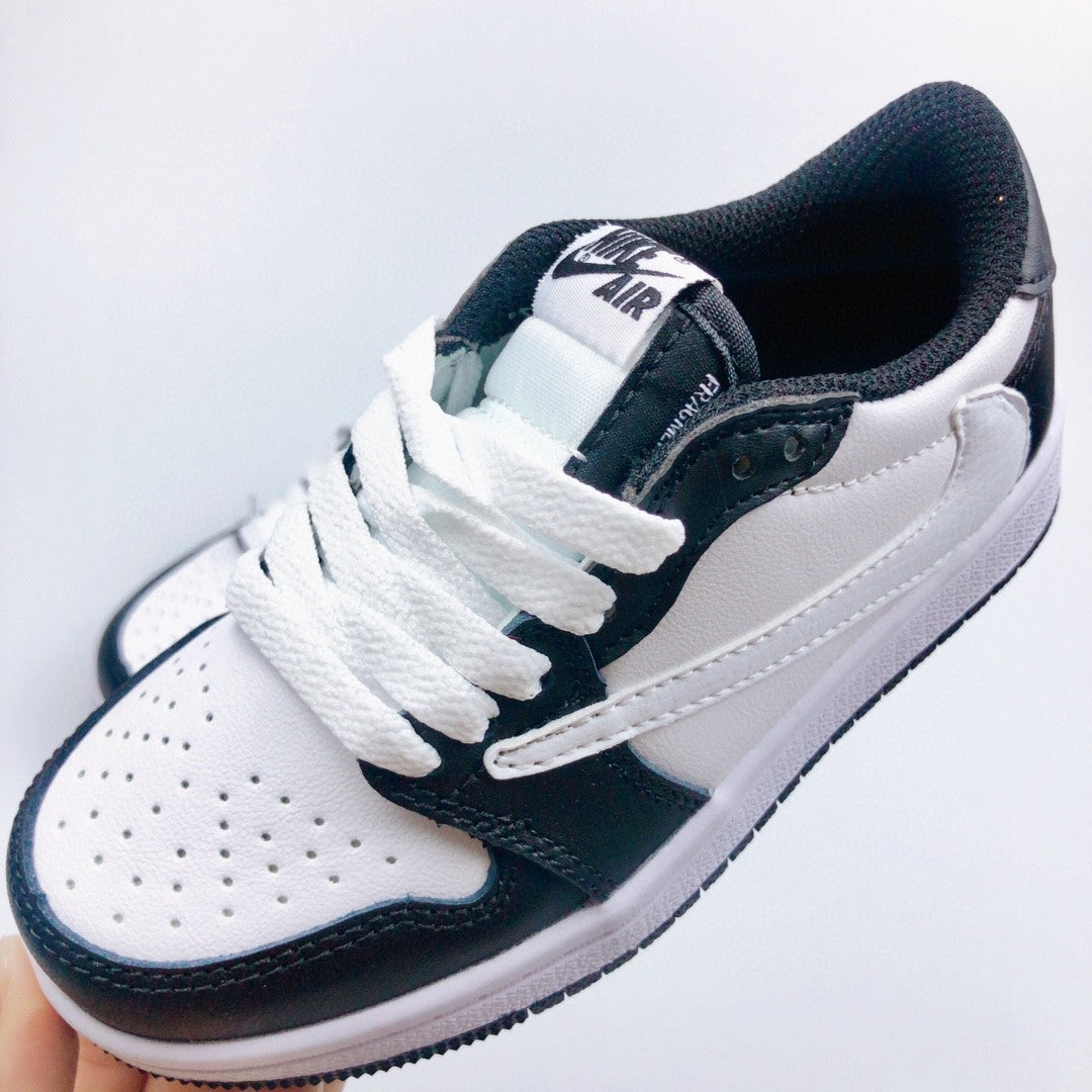 Jordan 1 Retro  x Travis Scott Black White Infantil