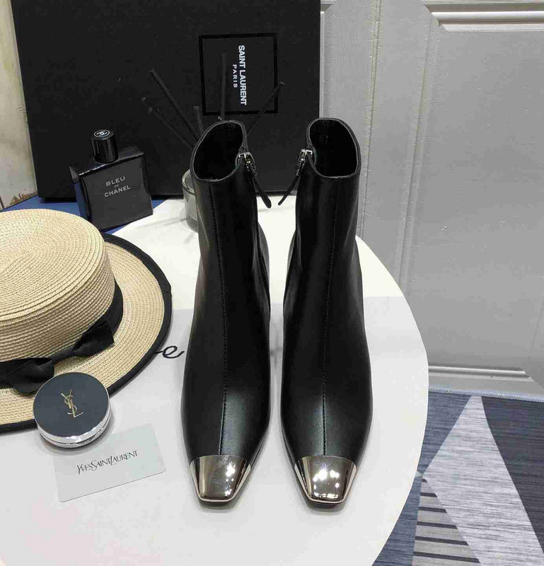 Ysl Saint Laurent Paris Black High Heeled