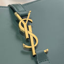 Yves Saint Laurent Mini Le 5 to 7 Leather Green