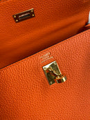 Bolsa Hermes Kelly Orange 25cm