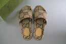 Gucci maxi GG canvas slide sandal
