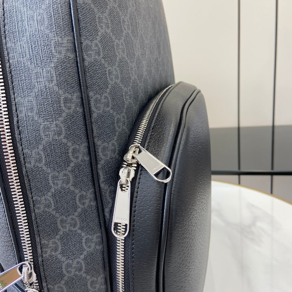 Gucci Medium GG Supreme Backpack Black