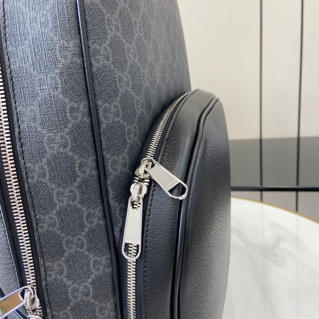 Gucci Medium GG Supreme Backpack Black