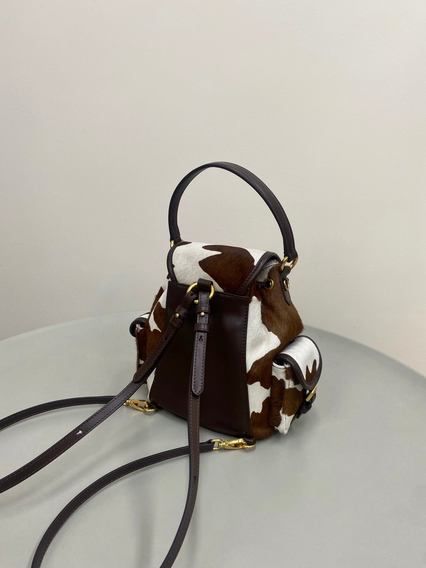 Miu Miu animal-print Backpack cow
