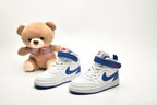 Nike Court Borough Mid 2 White / Blue Infantil
