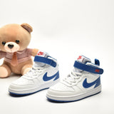 Nike Court Borough Mid 2 White / Blue Infantil