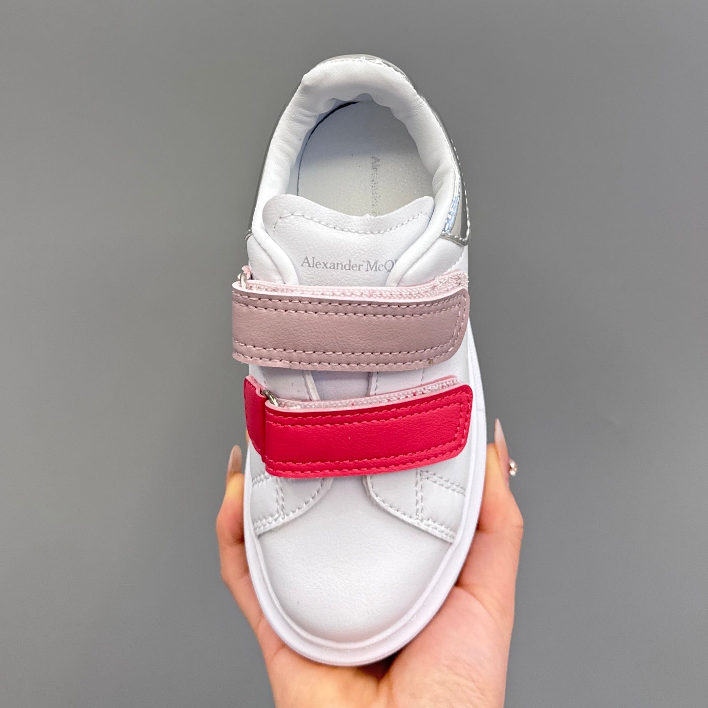 Tênis Alexander McQueen White with Pink Infantil