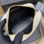 Saint Laurent Lou Camera Bag Off White Ferragens Douradas