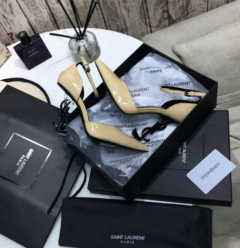 Saint Laurent Opyum Pumps Off-White