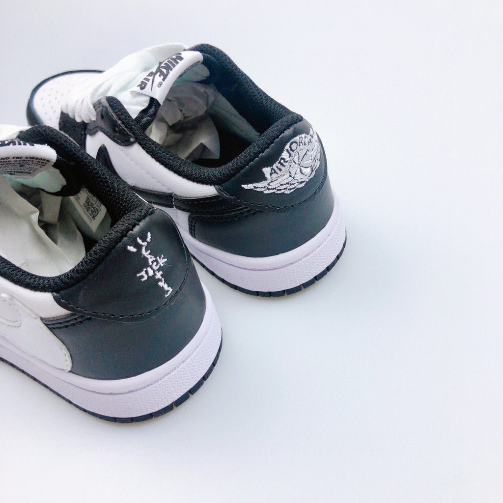 Jordan 1 Retro  x Travis Scott Black White Infantil