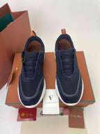 Loro Piana Modular Walk Sneaker Navy Blue .