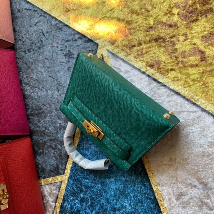 Bolsa Kelly Sellier Mini II Malachite (tamanho 20) .
