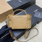 Saint Laurent Gaby Vanity  Bege Ferragens Douradas