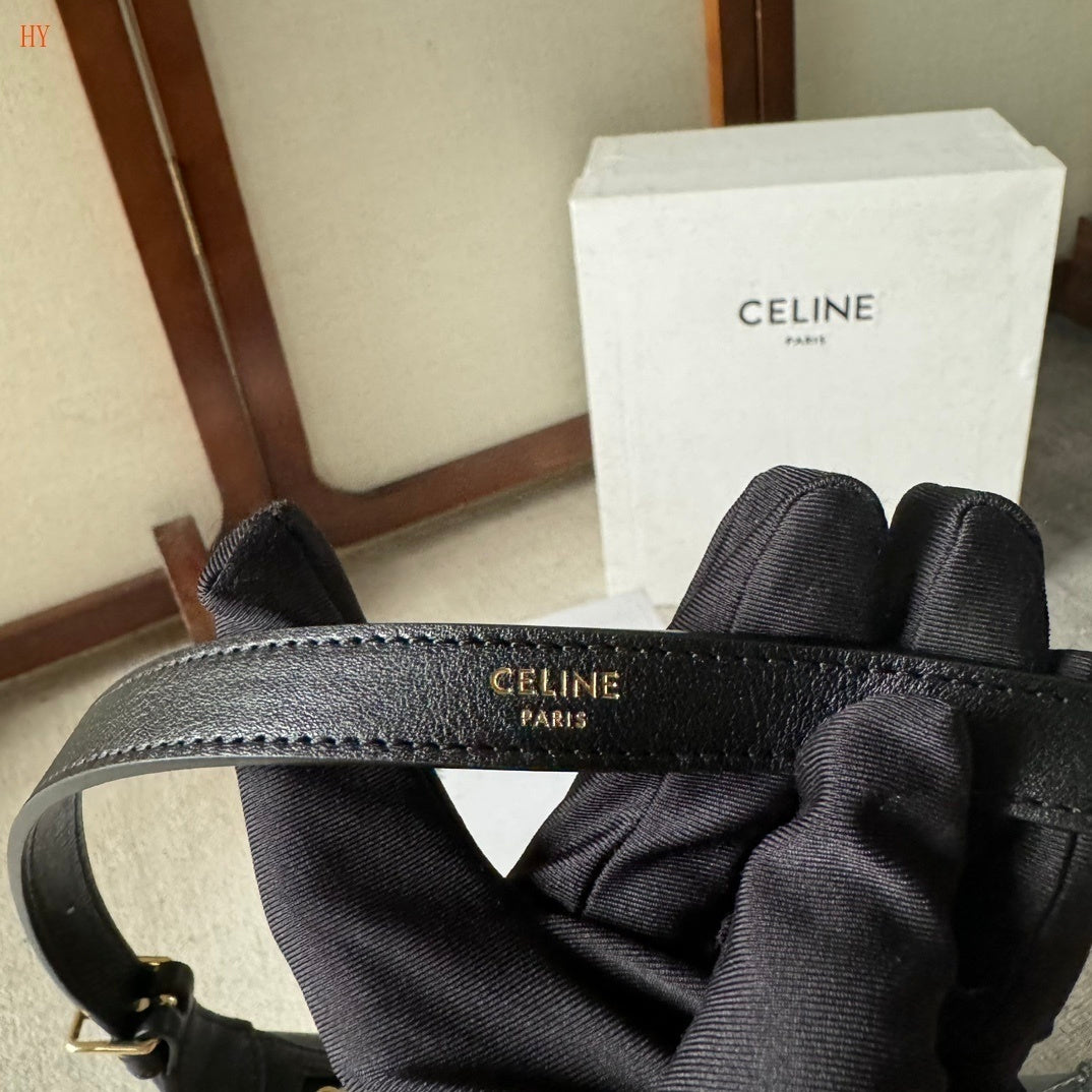 Celine Heloïse Cuir Triomphe Black