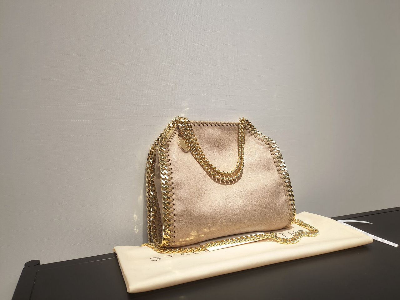 Stella McCartney Falabella Tote Maxi Rosé Gold