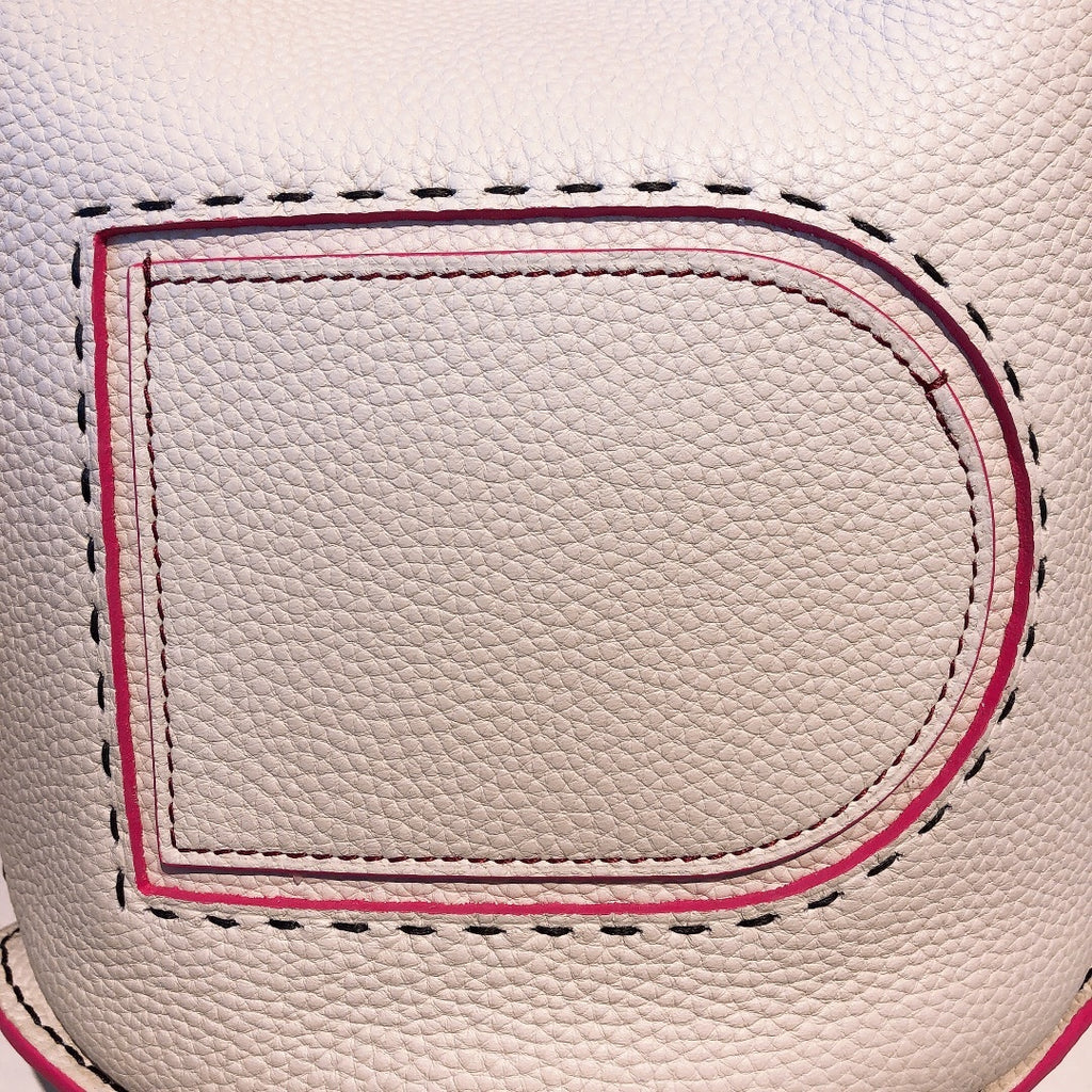 Delvaux Pin Mini Bucket Off-White / Pink