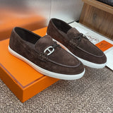 HERMES LOAFER dark brown