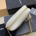 Saint Laurent Lou Camera Bag Off White Ferragens Douradas