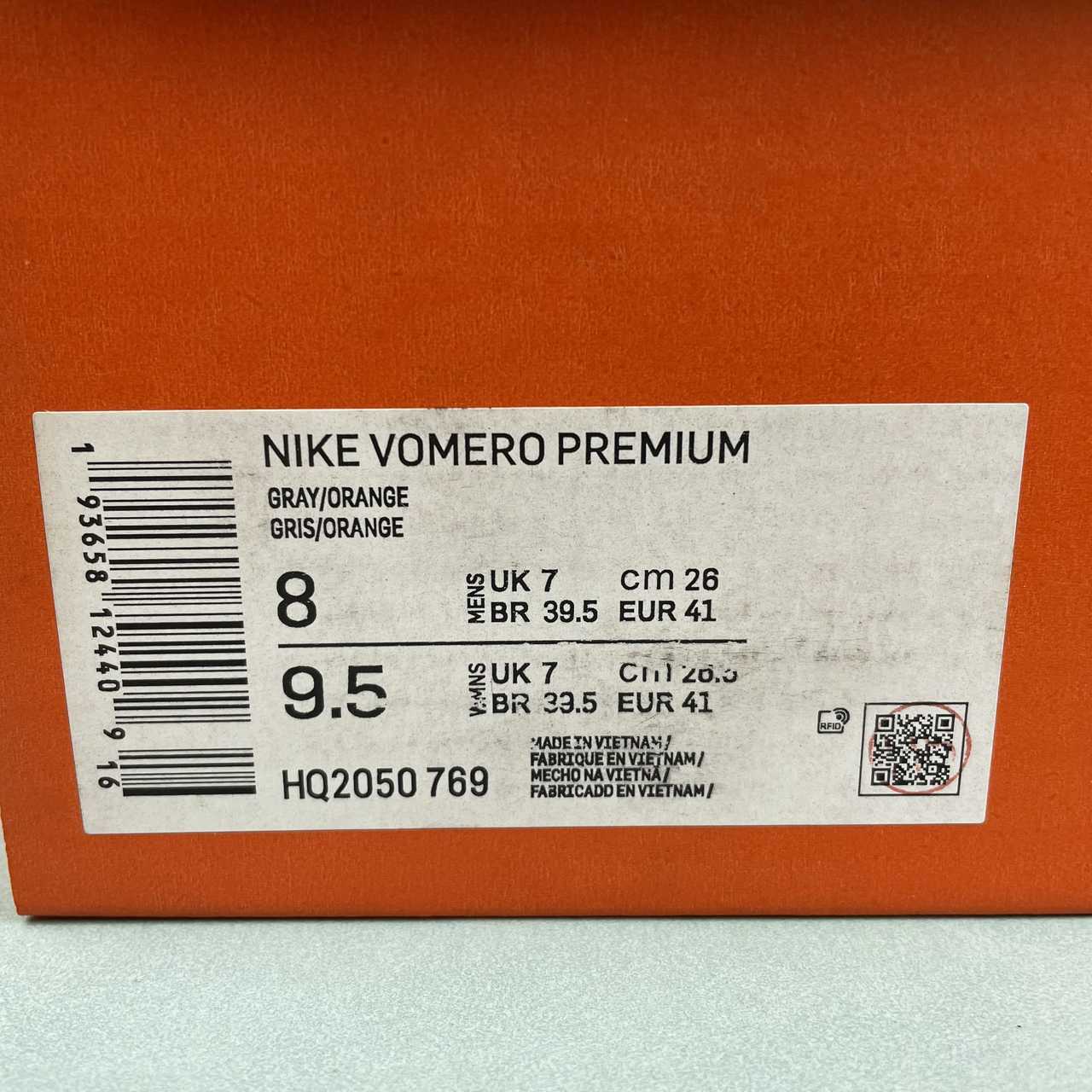 Nike Vomero Premium White Bright Crimson.
