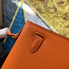 Bolsa Kelly Sellier Mini II  Etoupe Orange H  (tamanho 20) .