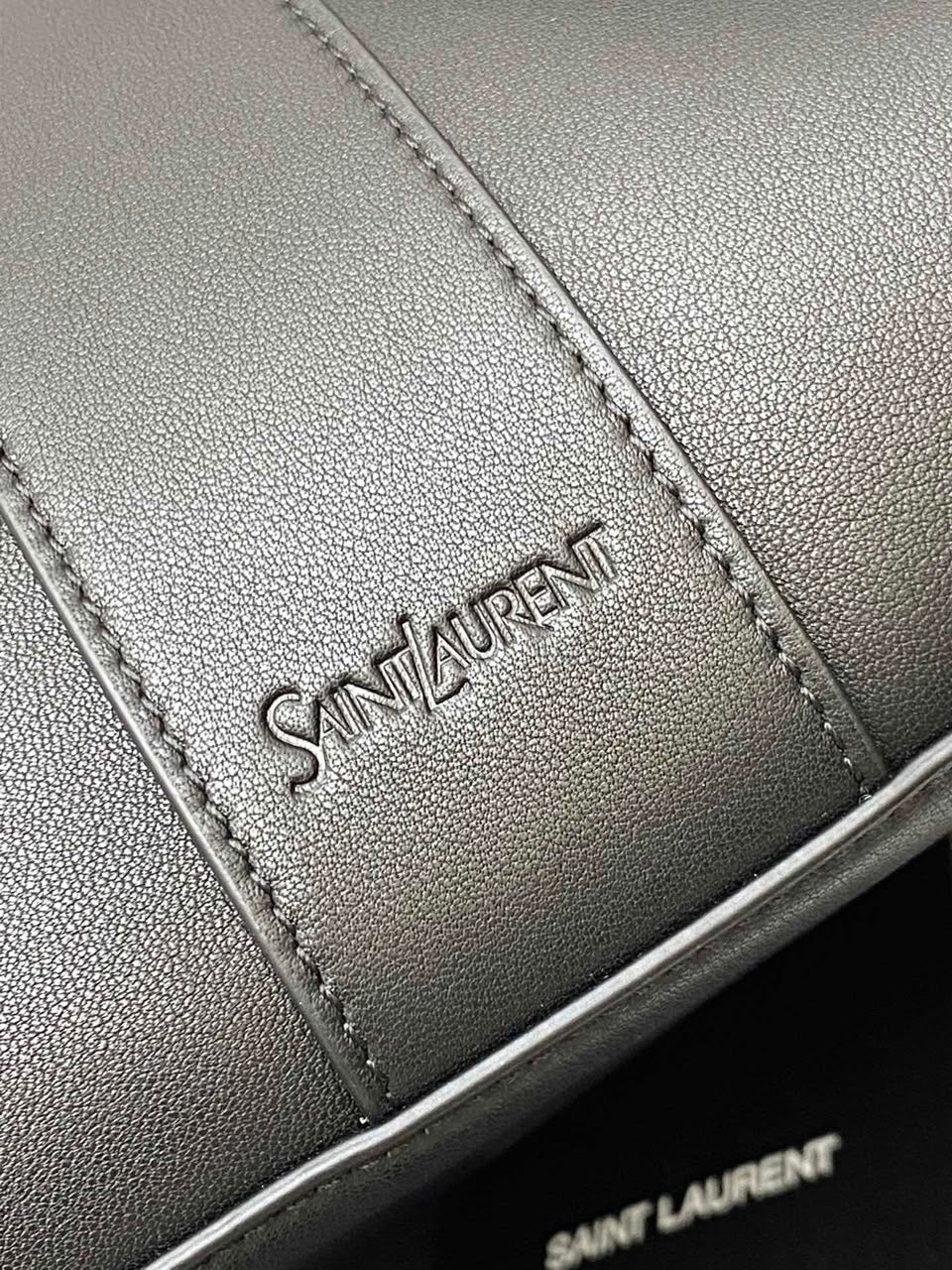 Bolsa Saint Laurent Y Mini Tote Couro Black