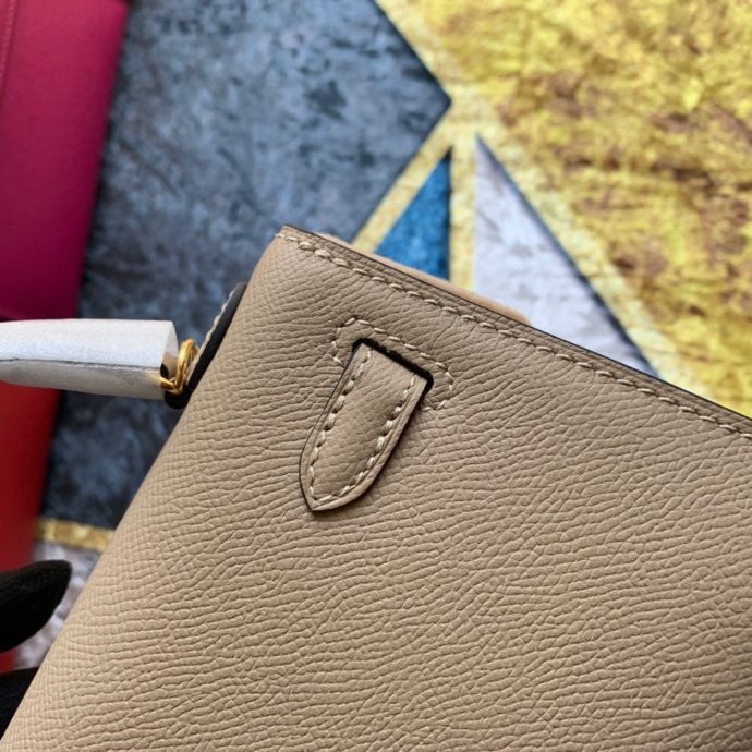 Bolsa Kelly Sellier Mini II Gris Asphalte (tamanho 20) .