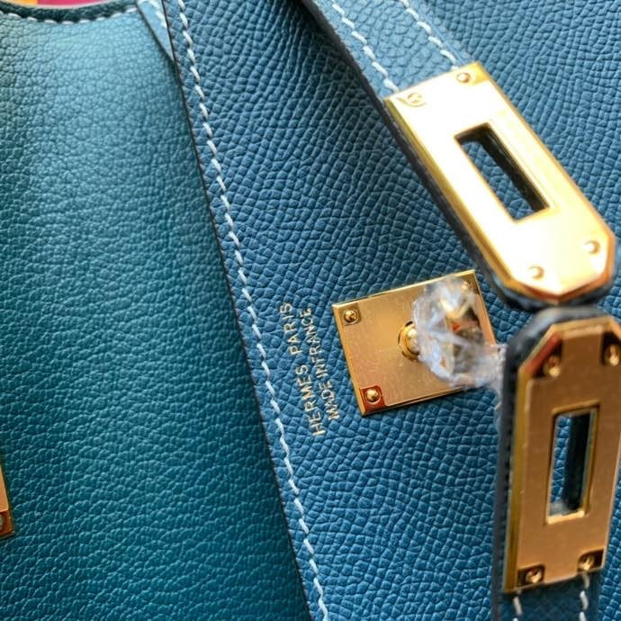 Bolsa Kelly Sellier Mini II Bleu Jean  (tamanho 20) .