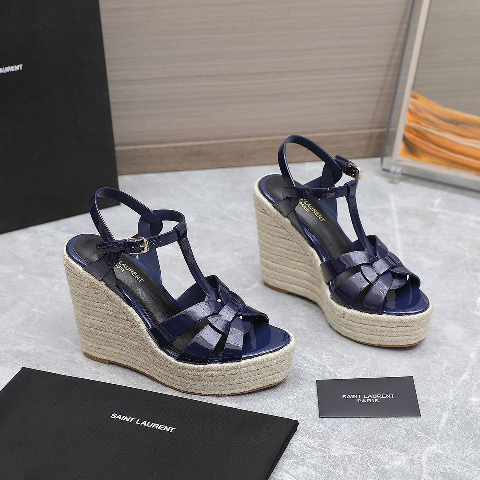 Saint Laurent Espadrille Tribute blue