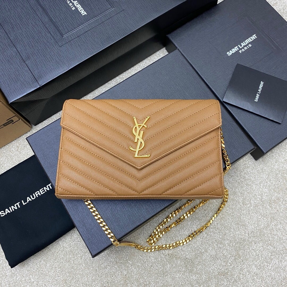 Saint Laurent Shoulder Bag Bege Camel