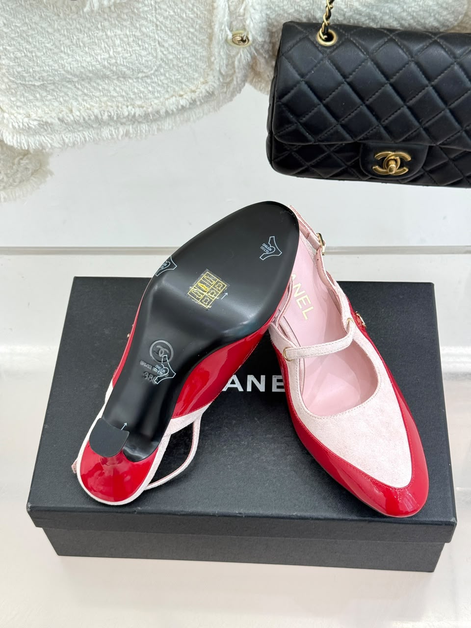 Chanel  Gabrielle Slingback Pumps Pink