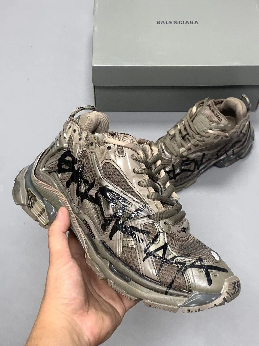 BALENCIAGA Runner Grafitti Sneakers