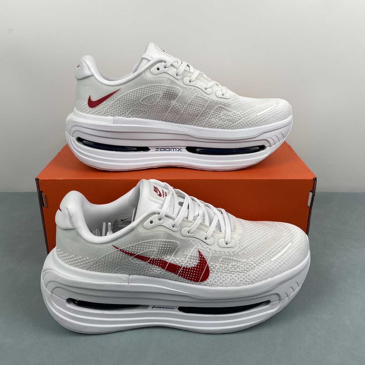 Nike Vomero Premium White Bright Crimson.