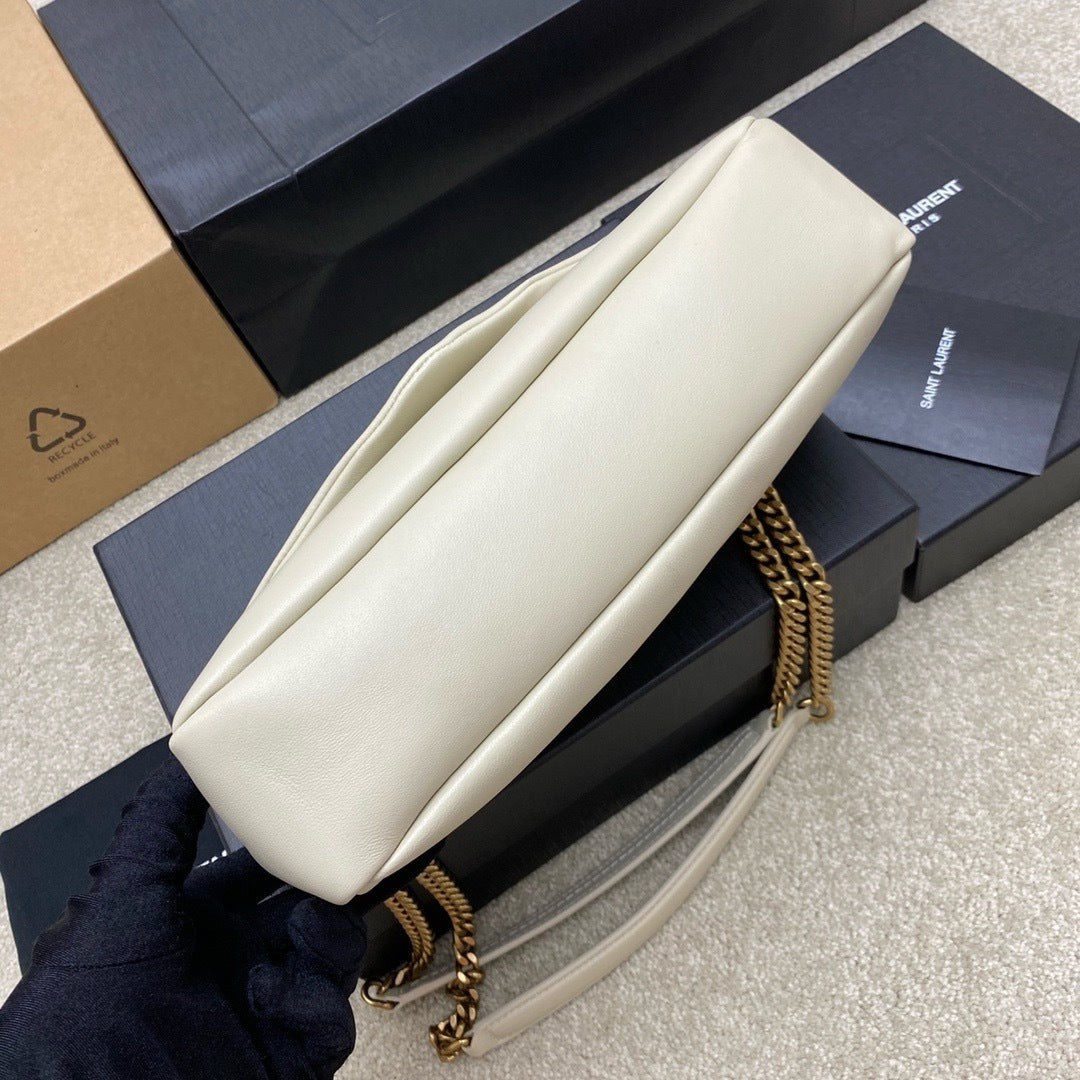 Yves Saint Laurent Calypso Lambskin White