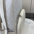Gucci Medium GG Supreme Backpack White