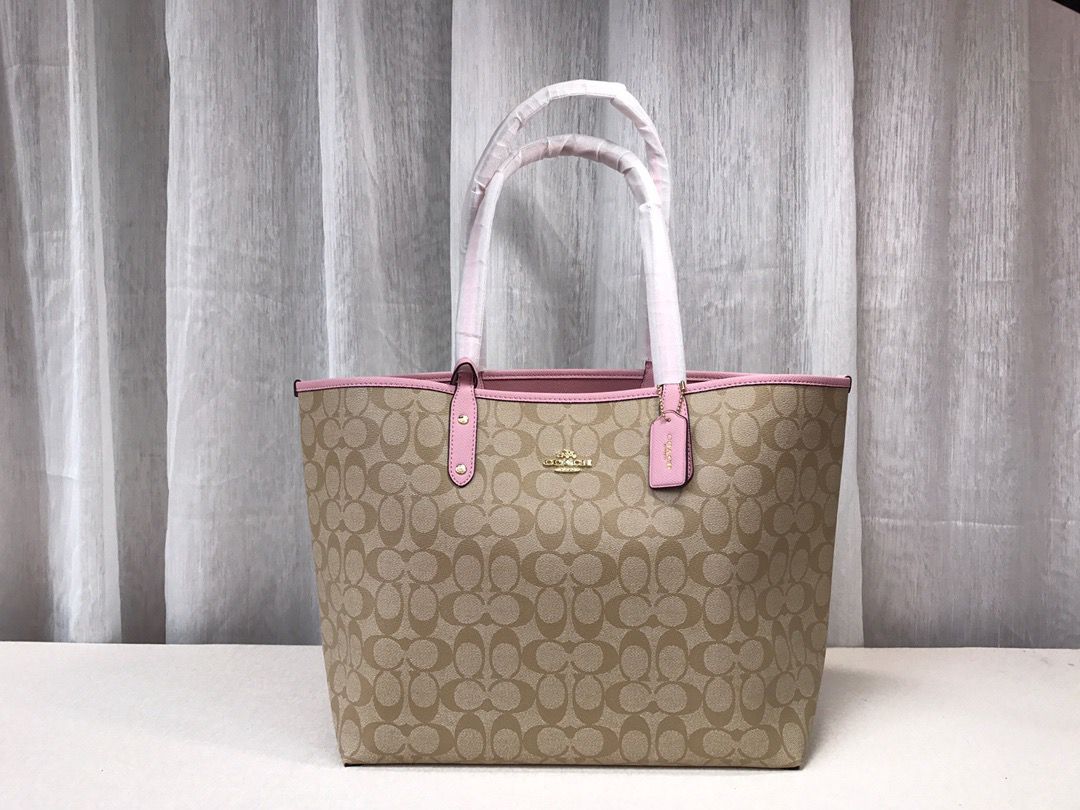 Coach City Tote Signature Canvas Khaki